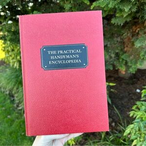 Vintage The Practical Handyman's Encyclopedia - Red Hardcover Vol 1 Home, Repair